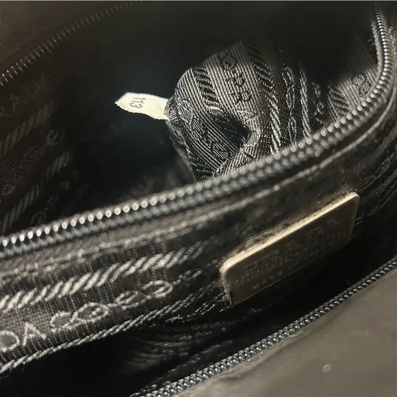 Prada Black Nylon Tote Bag with Logo Detail EUC - Picture 13 of 16